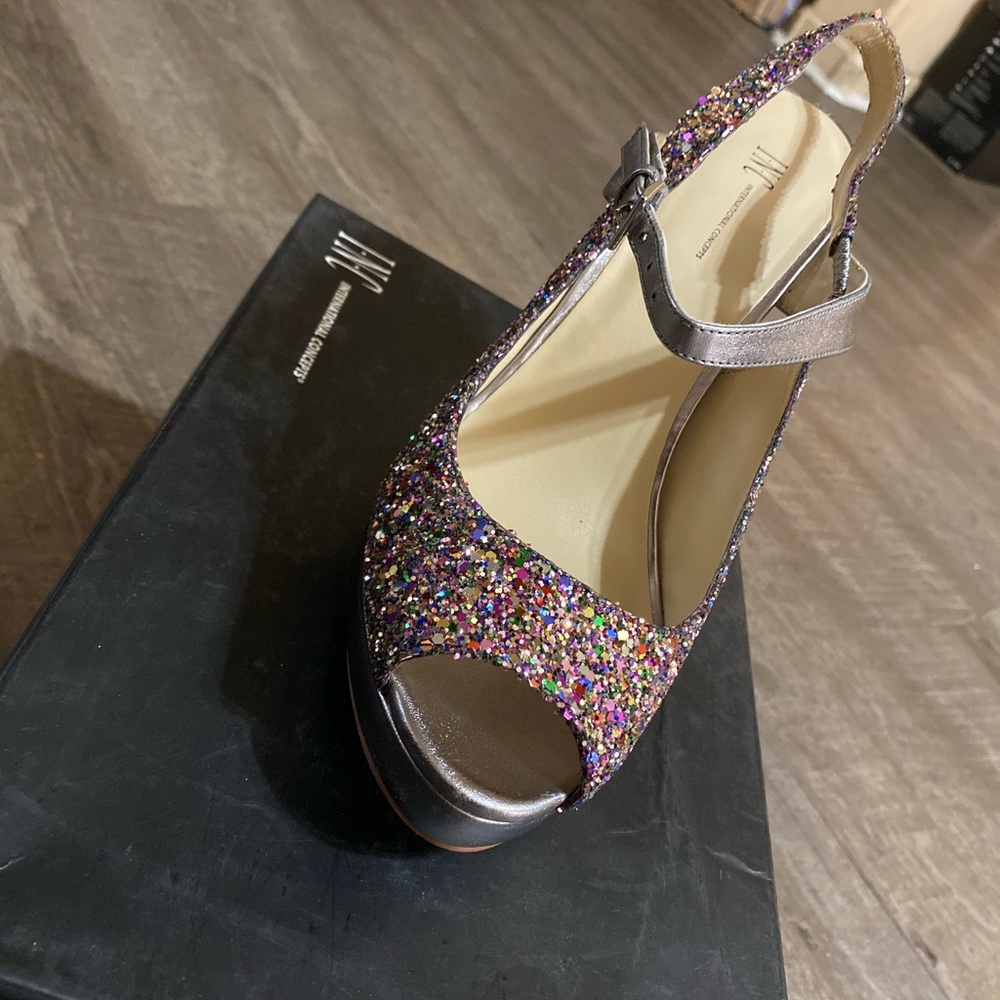 Silver and Glitter Heels